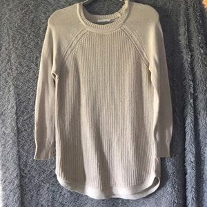 StichFix long tan knit sweater size M